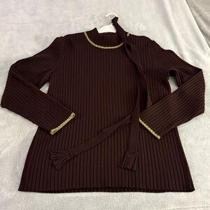 Vintage Lenny For Nina Leonard Tunic Sweater W Belt